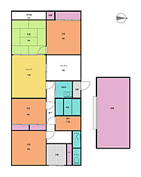 北海道茅部郡森町砂原 中古戸建 4SLDKの間取り