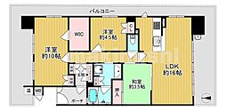 メゾンドール玉手山 3LDKの間取図画像