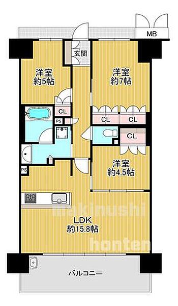 間取りを拡大表示