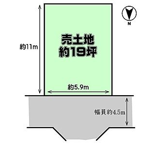 区画図：間取図