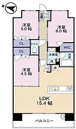 グランドパレス古市 3LDKの間取図画像