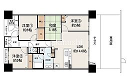 松原天美アーバンコンフォート 4LDKの間取図画像