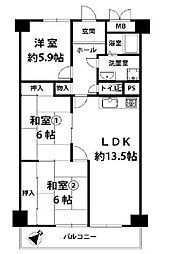 南海狭山コーポ1号棟