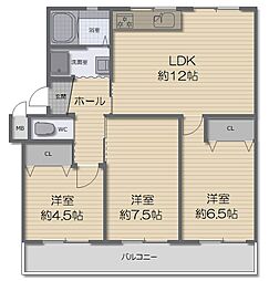間取図画像 3LDK