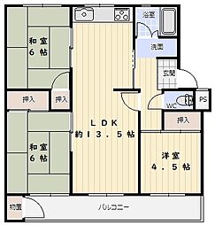 間取図画像 3LDK