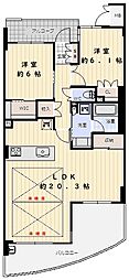グルーブ須磨潮見台プレミアム 2LDKの間取図画像