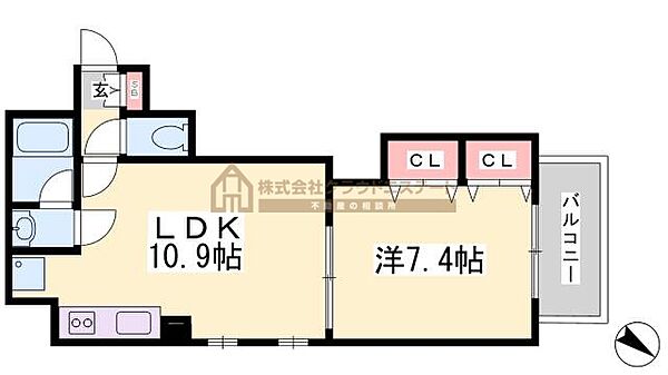 アミーグランコート三宮 ｜兵庫県神戸市中央区浜辺通3丁目(賃貸マンション1LDK・8階・38.76㎡)の写真 その2