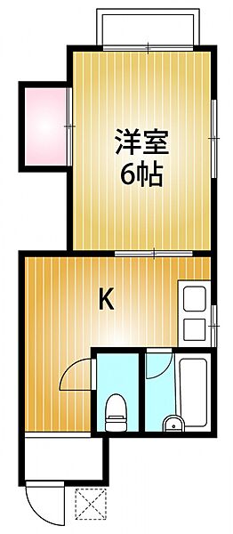 ロックウェル稲荷町Ｂ棟 203｜千葉県千葉市中央区稲荷町1丁目(賃貸アパート1K・2階・21.00㎡)の写真 その2