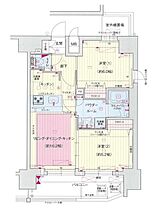 兵庫県神戸市中央区北長狭通５丁目（賃貸マンション2LDK・11階・48.27㎡） その2