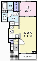 エスペランサI 104 ｜ 兵庫県神崎郡福崎町福田398番地1（賃貸アパート1LDK・1階・37.13㎡） その2