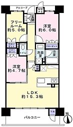 ワコーレ姫路オーナーズレジデンス 2SLDKの間取図画像