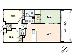 カーサ古江 3LDKの間取図画像
