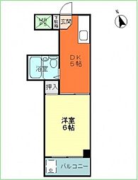 コンフォートＴ．Ｔ 4階1DKの間取り