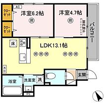 広島県広島市中区光南4丁目（賃貸アパート2LDK・1階・53.69㎡） その2