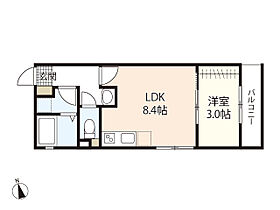 Ｓフラット江波本町 0303 ｜ 広島県広島市中区江波本町（賃貸アパート1LDK・3階・30.12㎡） その2