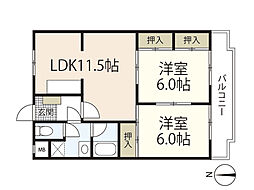 間取図画像 2LDK