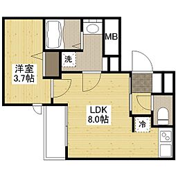 間取図画像 1LDK