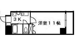 十日市森野ビル 1Kの間取図画像
