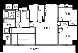 アーバンビュー皆実町 3LDKの間取図画像