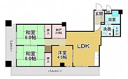 第2吉岡ビル 3SLDKの間取図画像
