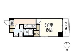 エコービル 1Kの間取図画像