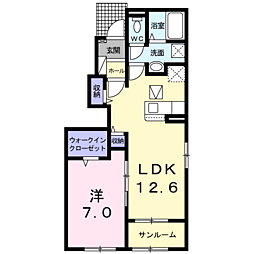 間取図画像 1LDK
