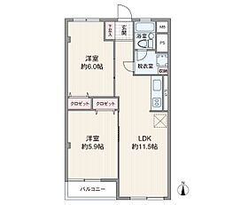 間取図画像 2LDK