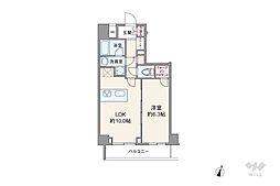 GALICIA西馬込 1LDKの間取図画像