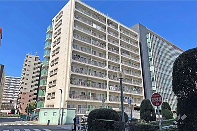 外観：蒲田公園マンションの外観（南東側から）