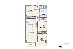 シーアイマンション碑文谷 3LDKの間取図画像