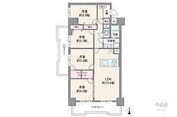 シティコープ大森東1号棟 4LDKの間取図画像