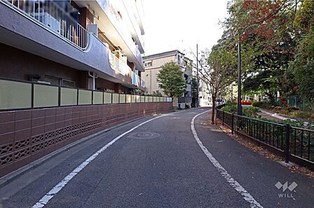 敷地南側前面道路