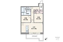 間取図画像 2LDK