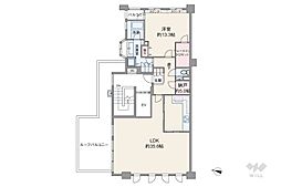 パークシティ成城Eコート 1LDKの間取図画像