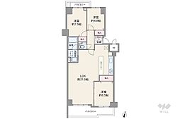 コスモ宮前平 3LDKの間取図画像