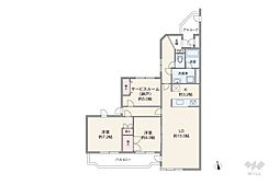 メイプル宮前平 2SLDKの間取図画像