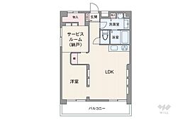 エスポワール松原 1SLDKの間取図画像