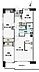 間取り：3LDK　専有面積90.23m2