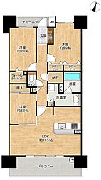 ウィズ松戸きらめきの森 3SLDKの間取図画像