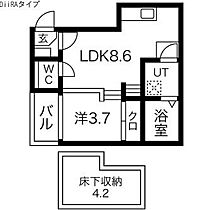 Clair Plage  ｜ 愛知県名古屋市東区百人町（賃貸アパート1LDK・1階・30.88㎡） その2