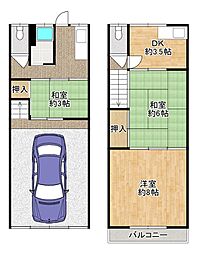 生野区勝山南中古戸建 3DKの間取り