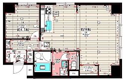 ルポ城北 1LDKの間取図画像