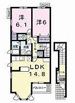 リサータＣ 201 ｜ 兵庫県加古郡播磨町東本荘3丁目6-17（賃貸アパート2LDK・2階・63.49㎡） その2