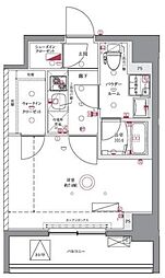 東武亀戸線 亀戸水神駅 徒歩3分の賃貸マンション 5階1Kの間取り