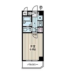 東京メトロ東西線 西葛西駅 徒歩5分の賃貸マンション 3階1Kの間取り