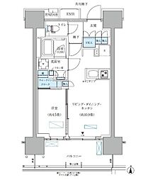 都営新宿線 西大島駅 徒歩3分の賃貸マンション 9階1LDKの間取り