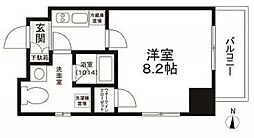 JR総武線 錦糸町駅 徒歩9分の賃貸マンション 12階1Kの間取り