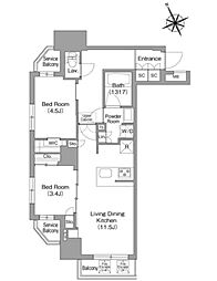 間取図画像 2LDK