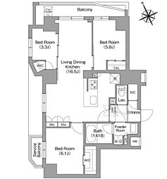 間取図画像 3LDK