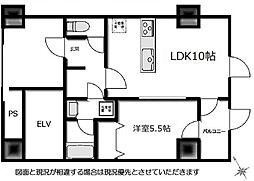 COCOハウス西葛西 1LDKの間取図画像